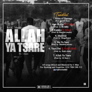 Album: B.O.C Madaki- Allah Ya Tsare Inst image 21