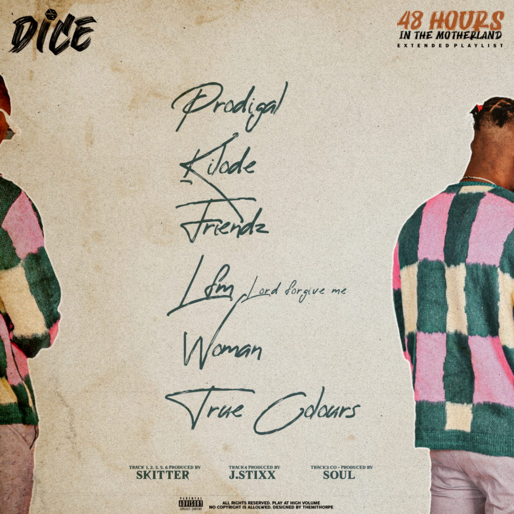 ALBUM/EP: Dice – 48 Hours In The Motherland EP Track List 1 1068x1068 1